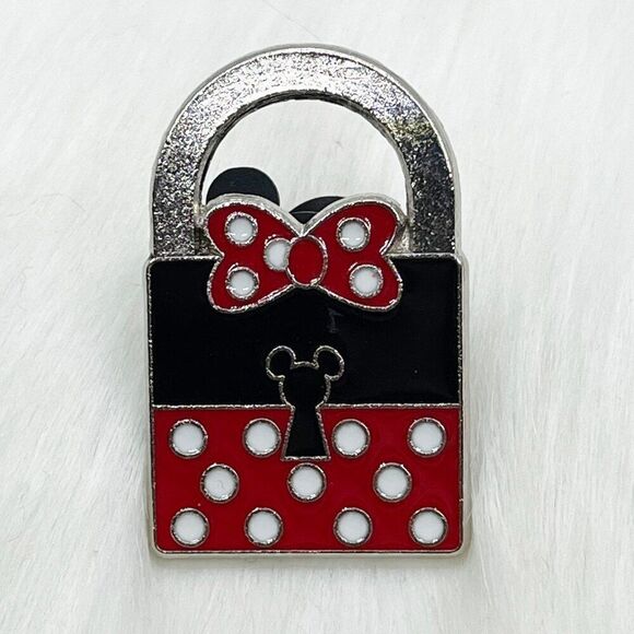 🔮 5/$25 Disney Minnie Mouse‎ Lock Pin - Picture 1 of 2